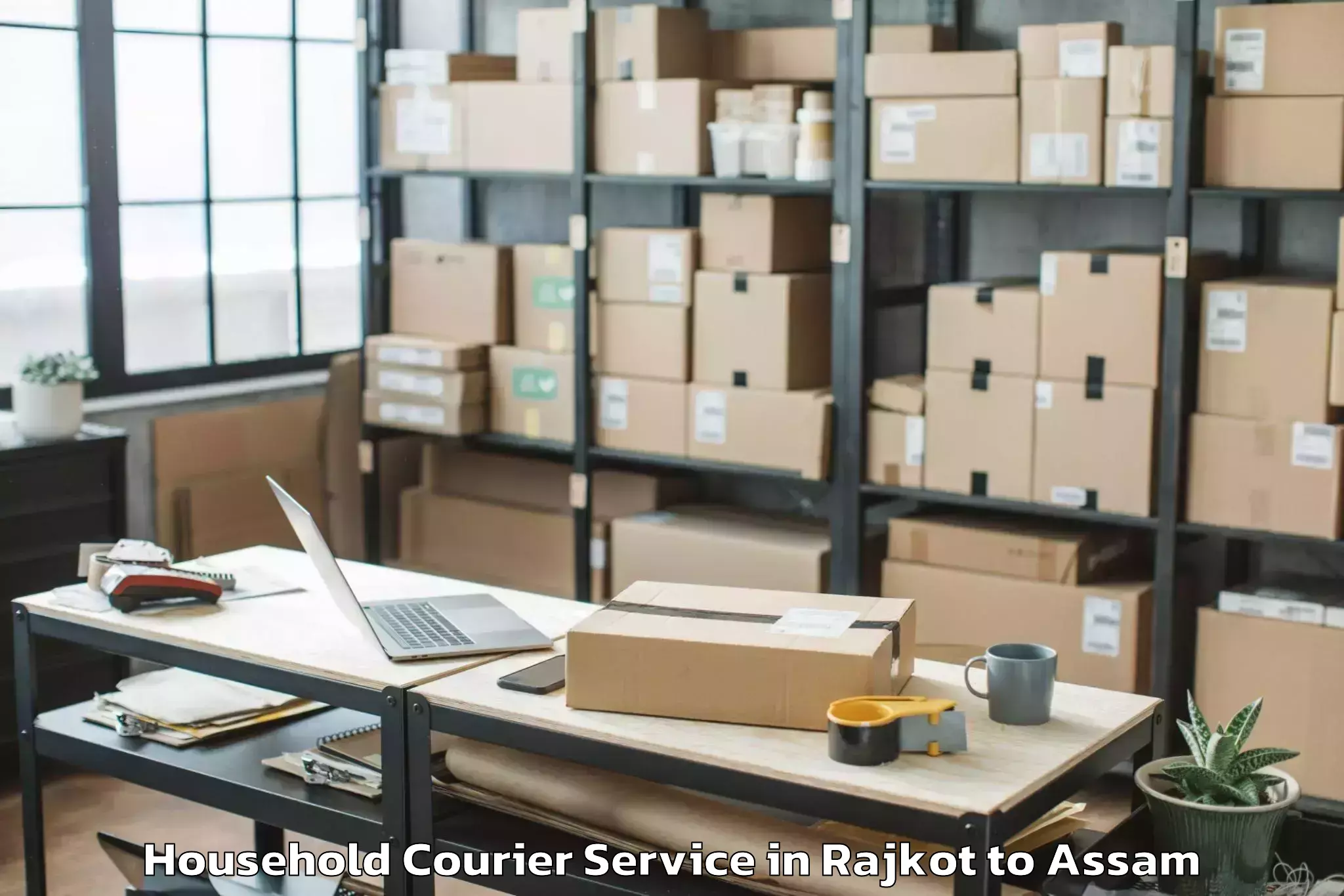 Easy Rajkot to Jalahgaon Household Courier Booking